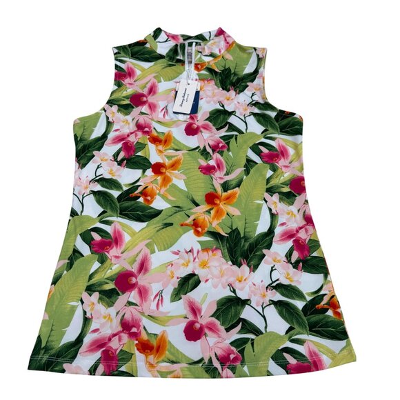 Tommy Bahama Tops - NEW Tommy Bahama Active Women's Floral Sleeveless Top Golf Tennis, Size XS NWT